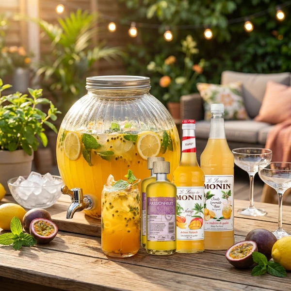 Passionslimonaden-Dispenser-Getränkepaket 5 Liter DDSKpakke39 by Barlife color Svart