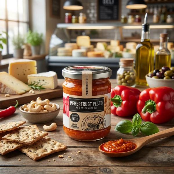 Paprikapesto 180g 115DD by Deli Drengene color Svart
