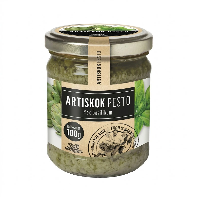 Artischocken-Pesto mit Basilikum 180g 117DD by Deli Drengene color Svart