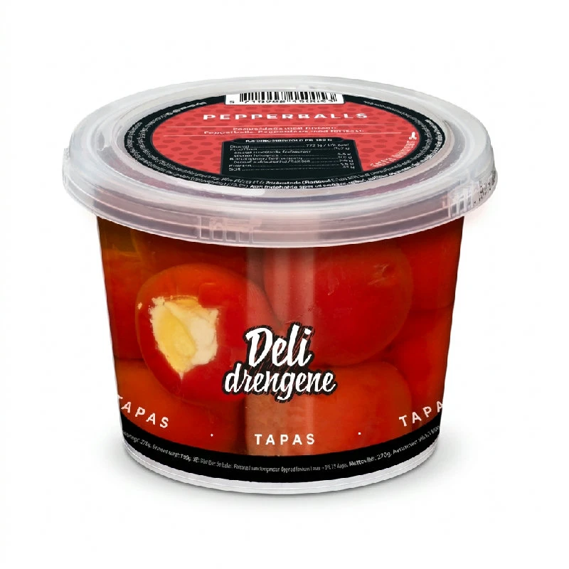 Pepperballs mit Frischkäse 270g (160g Abtropfgewicht) 1801DD by Deli Drengene color Svart