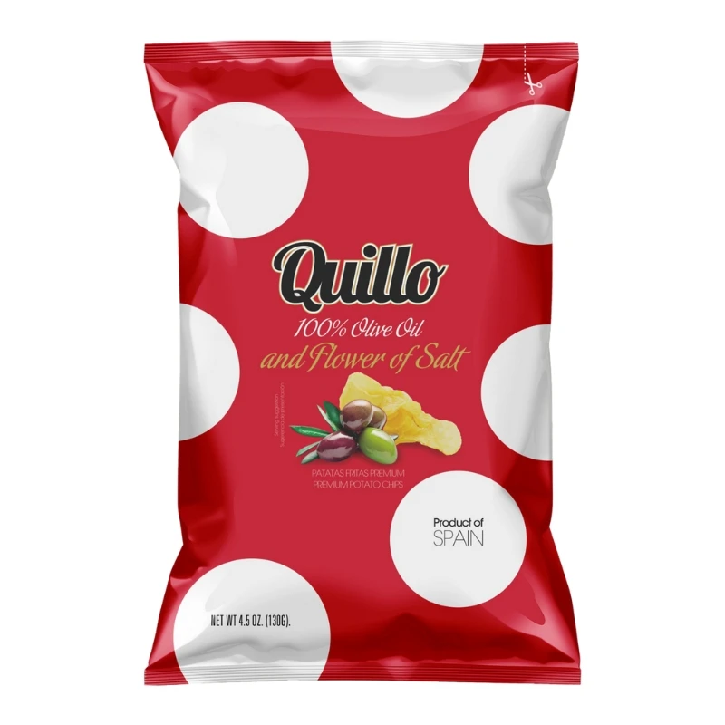 Olivenöl Chips Quillo 45g 1989 by Deli Drengene color Svart