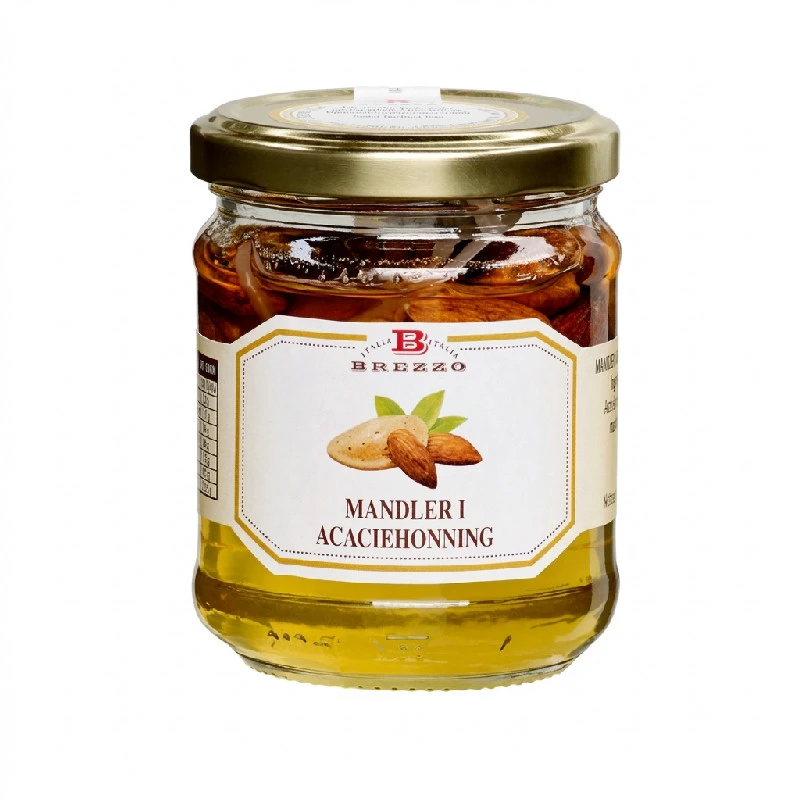 Akazienhonig mit Mandeln 240g 2653 by Deli Drengene color Svart