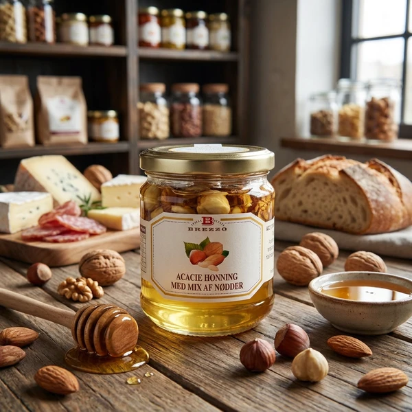 Akazienhonig mit gemischten Nüssen 240g 2654 by Deli Drengene color Svart