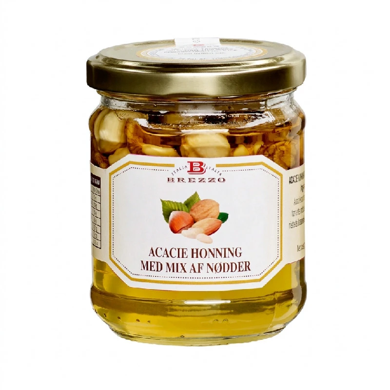 Akazienhonig mit gemischten Nüssen 240g 2654 by Deli Drengene color Svart