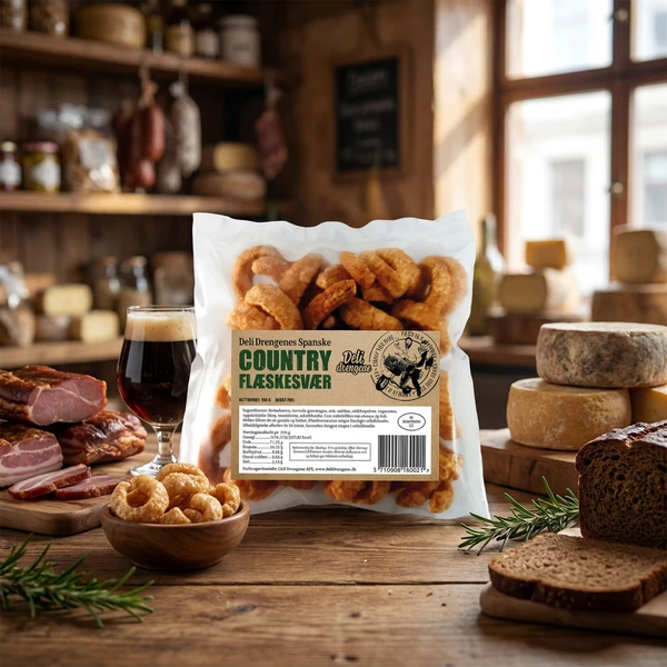 Country Flæskesvær 100g 282 by Deli Drengene color Svart