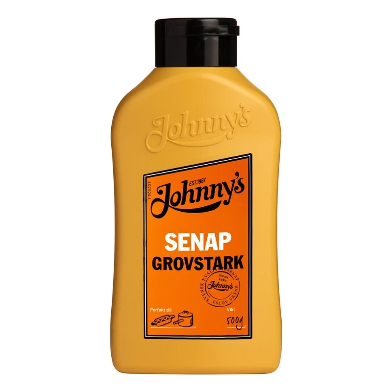 Johnnys grober scharfer Senf 500g 3100006 by Deli Drengene color Svart