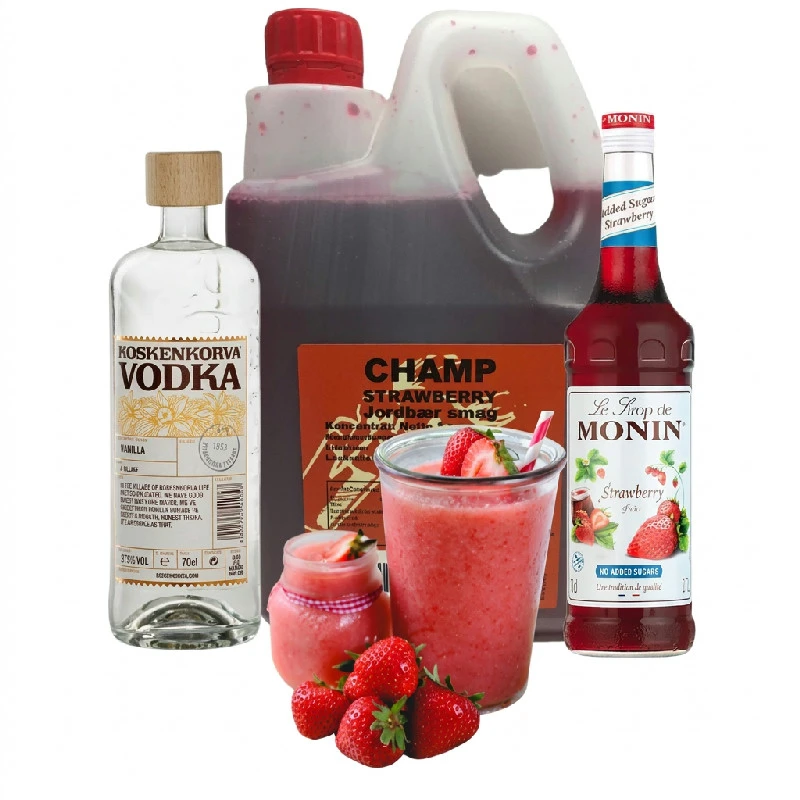 Erdbeertraum – Slush-Ice-Cocktail-Set Bundle63 by Bundle color Svart