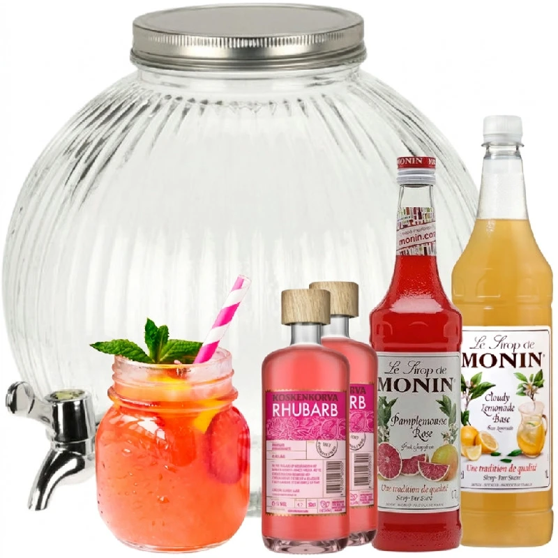 Rhubarb Breeze Dispenser – Cocktail-Set Bundle72 by Bundle color Svart