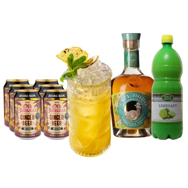 Pineapple Dark & Stormy – Cocktail-Set Bundle79 by Bundle color Svart