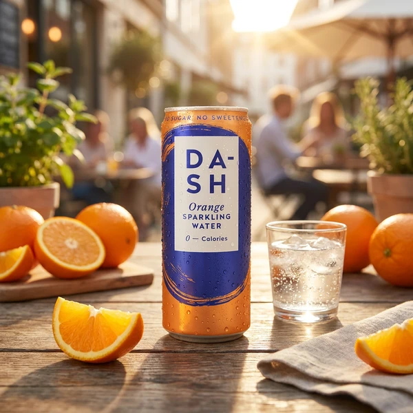 Dash Water Sprudelnd Orange 330 ml. GBDAS0109 by Dash Water color Svart