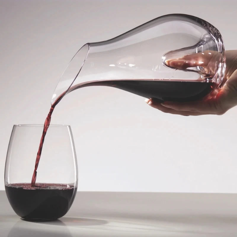 Riedel Dekanter O aus klarem Glas 904553 by Riedel color Svart