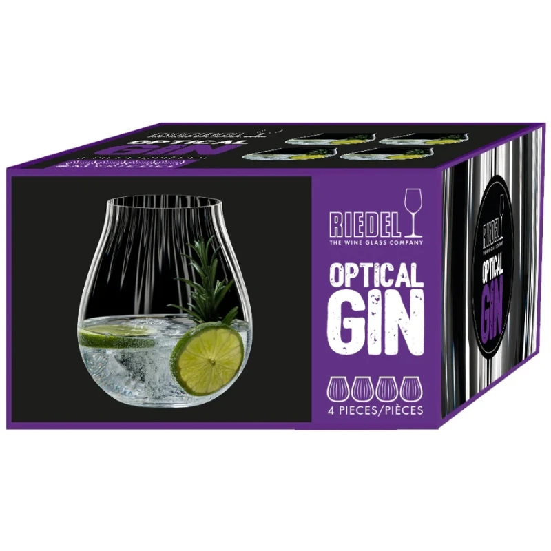 Riedel Mixing Sets Gingläser-Set Optical – 4 Gläser 925660 by Riedel color Svart