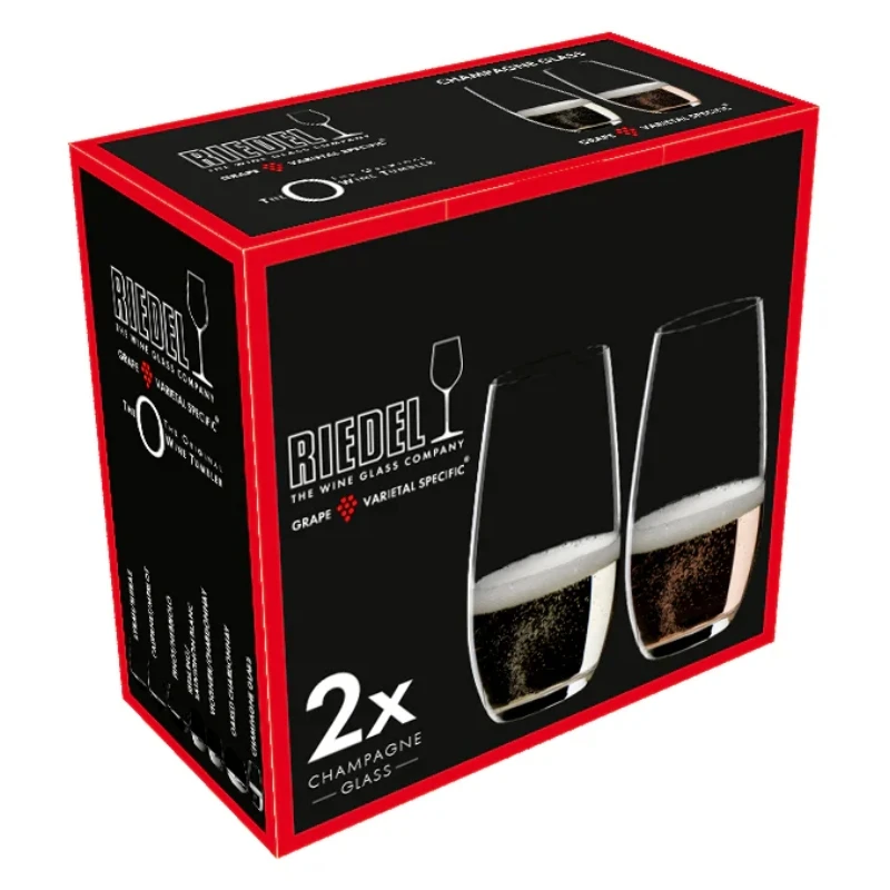 Riedel The O Wine Tumbler Champagnergläser - 2er-Set 937622 by Riedel color Svart