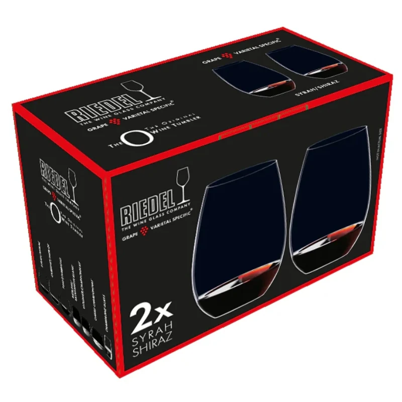 Riedel O Wine Tumbler New World Shiraz Weingläser – 2er-Set 925613 by Riedel color Svart