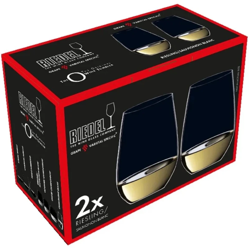 Riedel Tumbler Weinglas O Riesling/Sauvignon Blanc – 2er-Set 937607 by Riedel color Svart