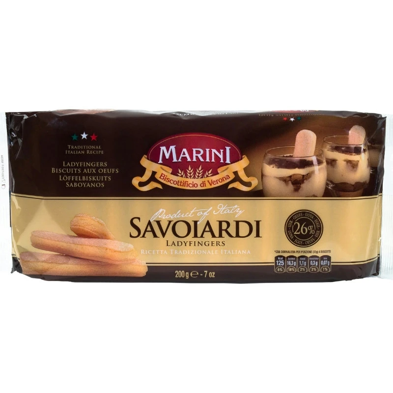 Löffelbiskuits / Savoiardi 200 g 27050 by Marini color Svart
