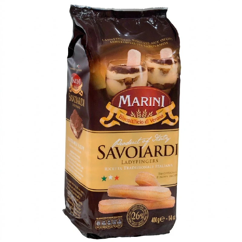 Löffelbiskuits / Savoiardi 400 g 27051 by Marini color Svart