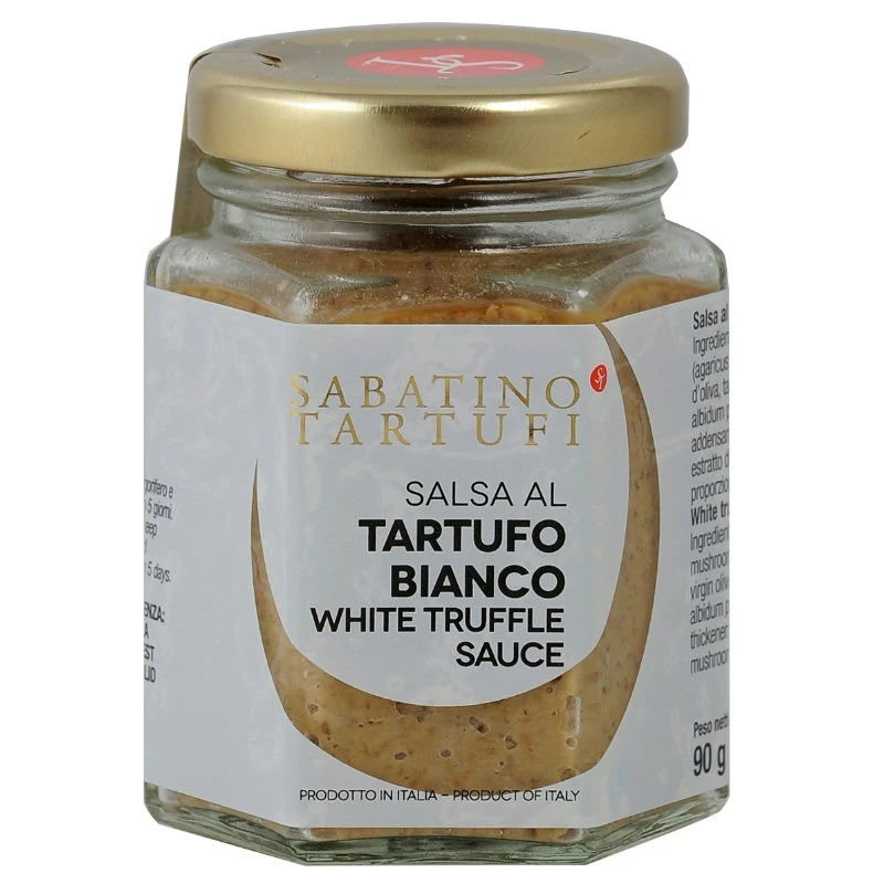 Weiße Trüffelsauce 90 g 19044 by Sabatino color Svart