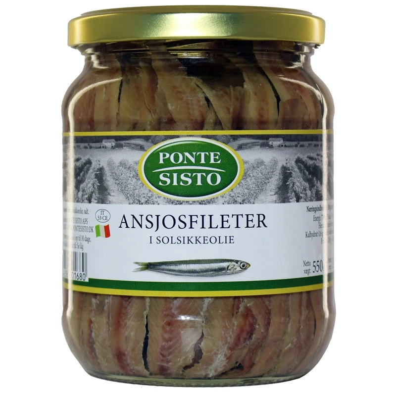 Sardellenfilets 550 g 18500 by Ponte Sisto color Svart