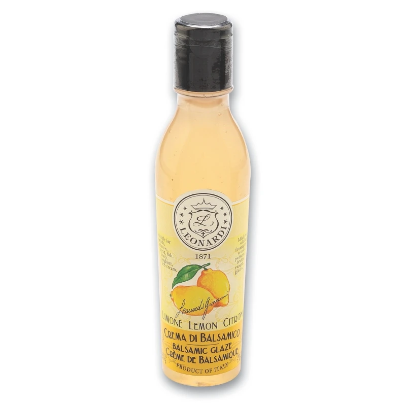 Balsamico-Glaze Zitrone PET 220 g 12053 by Leonardi color Svart