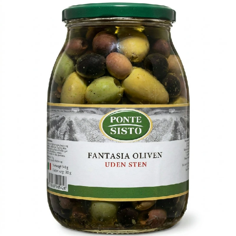 Oliven Fantasia entsteint 940 g 17564 by Ponte Sisto color Svart