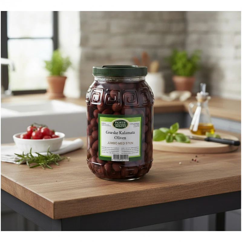 Kalamata Oliven mit Stein Jumbo 2 kg 17501 by Ponte Sisto color Svart
