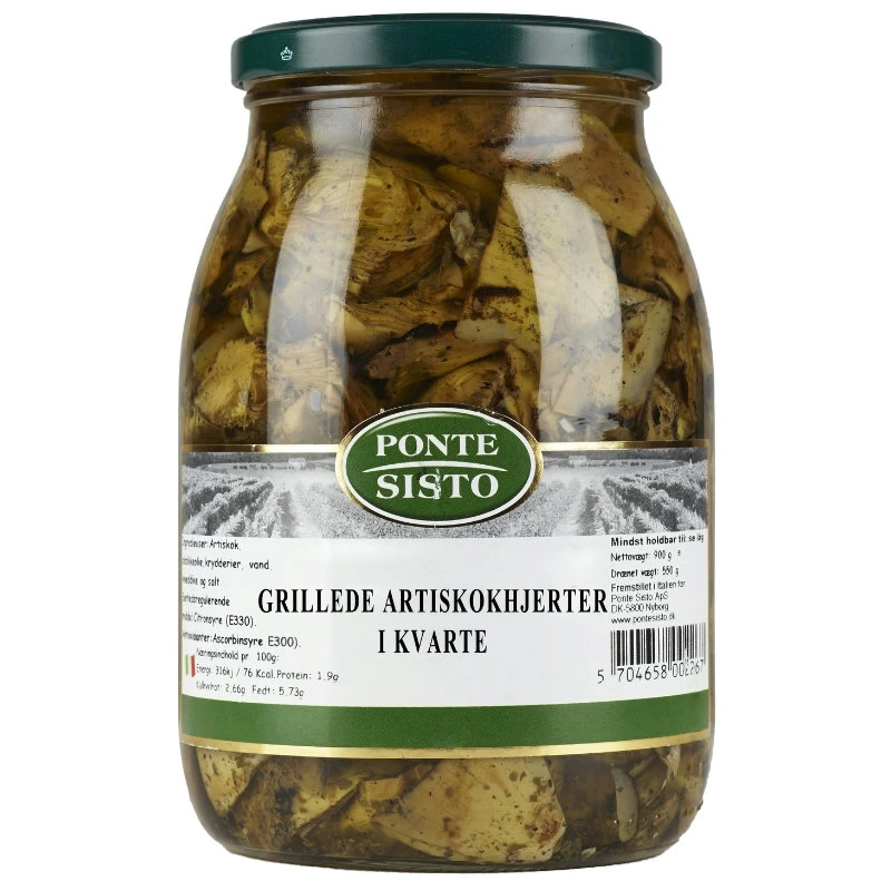 Gegrillte Artischockenherzen geviertelt 1 kg 18245 by Ponte Sisto color Svart