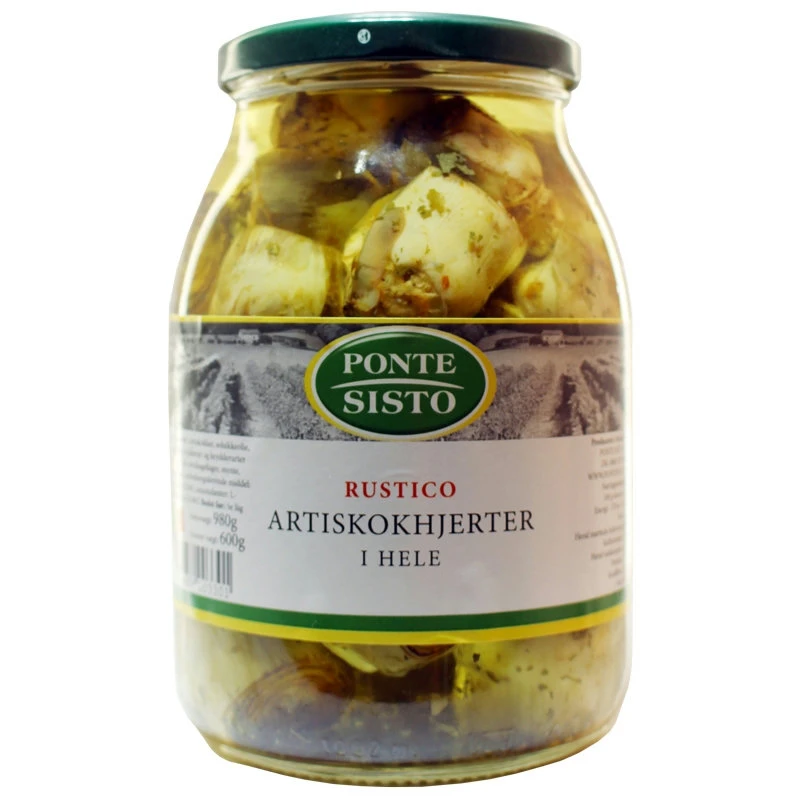 Artischockenherzen ganz Rustico 980 g 18250 by Ponte Sisto color Svart