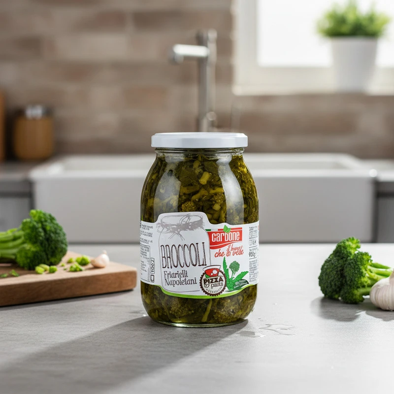 Broccoli friarielli napoletani 980 g Ponte Sisto 18345 by CARBONE color Svart