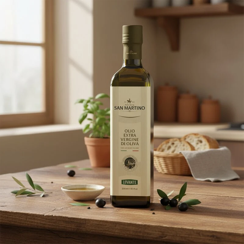 Natives Olivenöl Extra 100% italienisch 250 ml 15036 by San martino color Svart