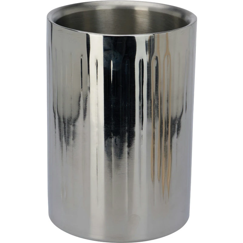 Weinkühler 121 x H 174 mm geriffelter Edelstahl A12441850 by Koop color Silver