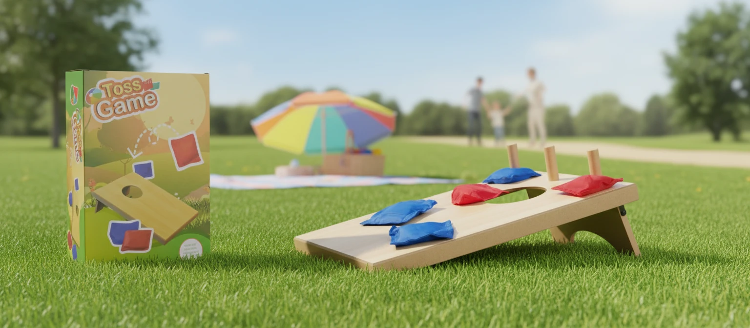 Wurfspiel aus Holz 39x26x25 cm S24200370 by Koop color Svart