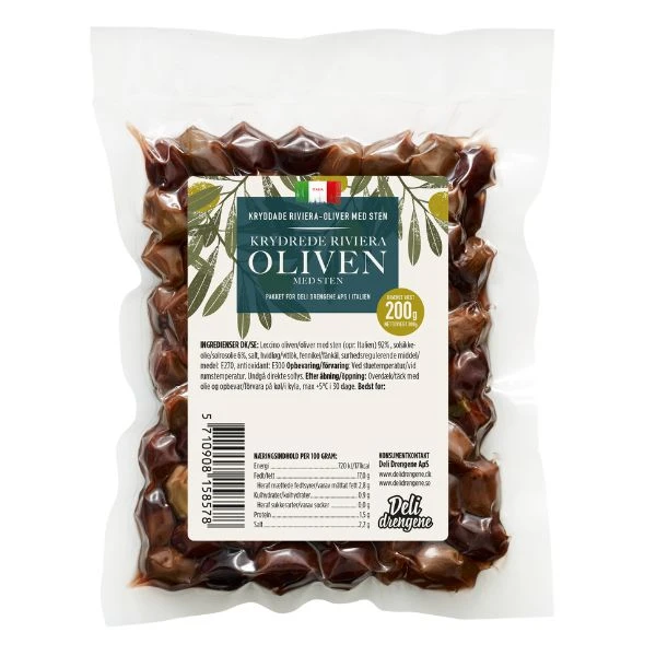 Riviera Gewürzte Oliven 200g 2102 by Deli Drengene color Svart