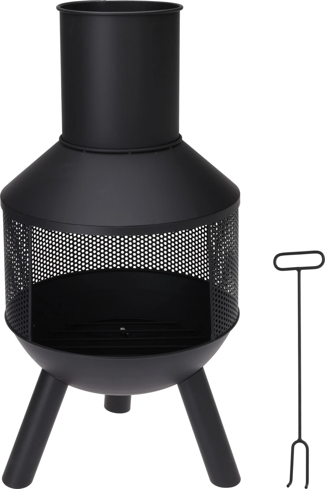 Metall-Gartenkamin L37 x B37 x H74 cm Outdoor CM7000220 by Koop color Groot