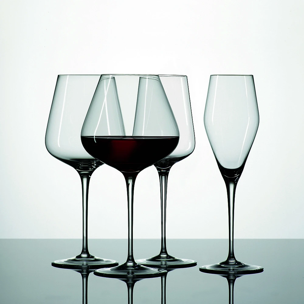 Spiegelau Hybrid Rotweingläser 550 ml – 12 Stück 4328032 by SPIEGELAU color Svart