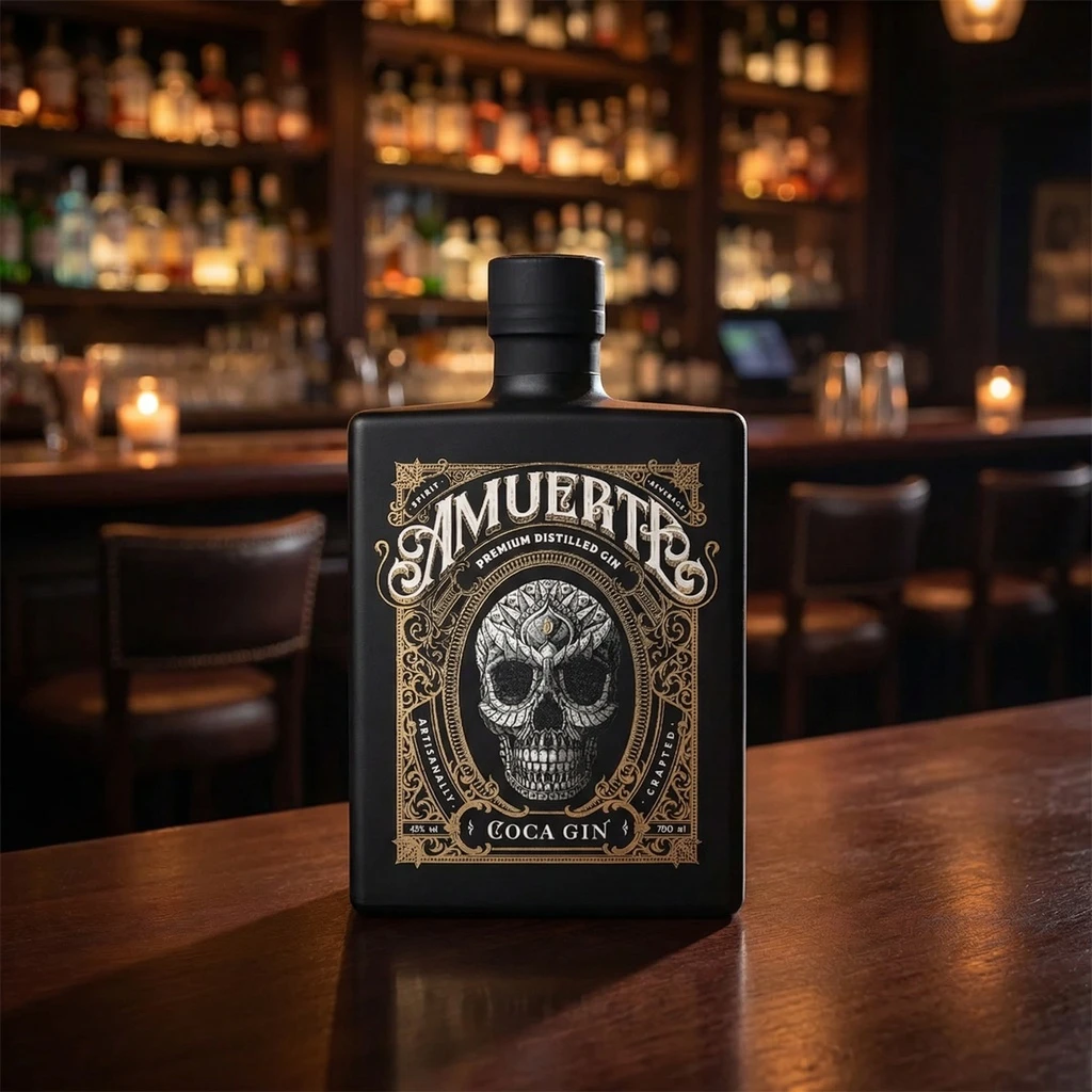 Amuerte Coco Leaf Gin - Black Edt. 70 cl 51441 by AMUERTE color Svart