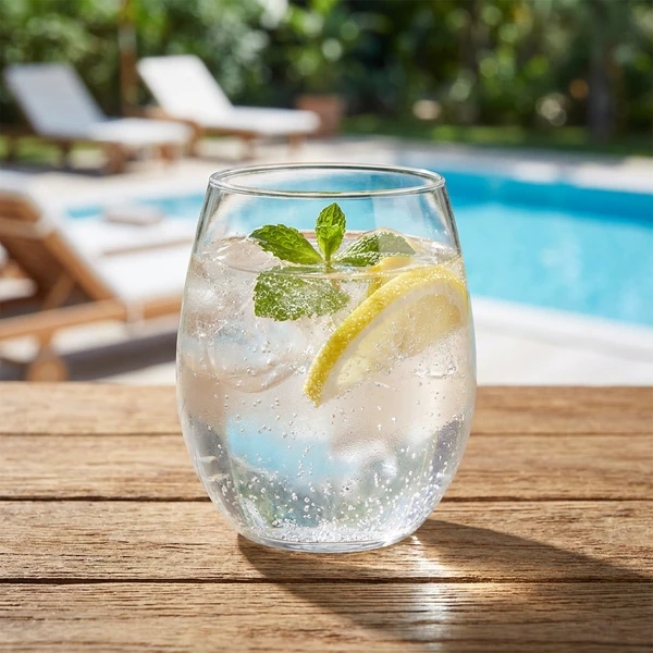 Design Wasserglas / Trinkglas 33 cl – Tritan-Kunststoff BU5003N-21 by Rbdrinks color Svart
