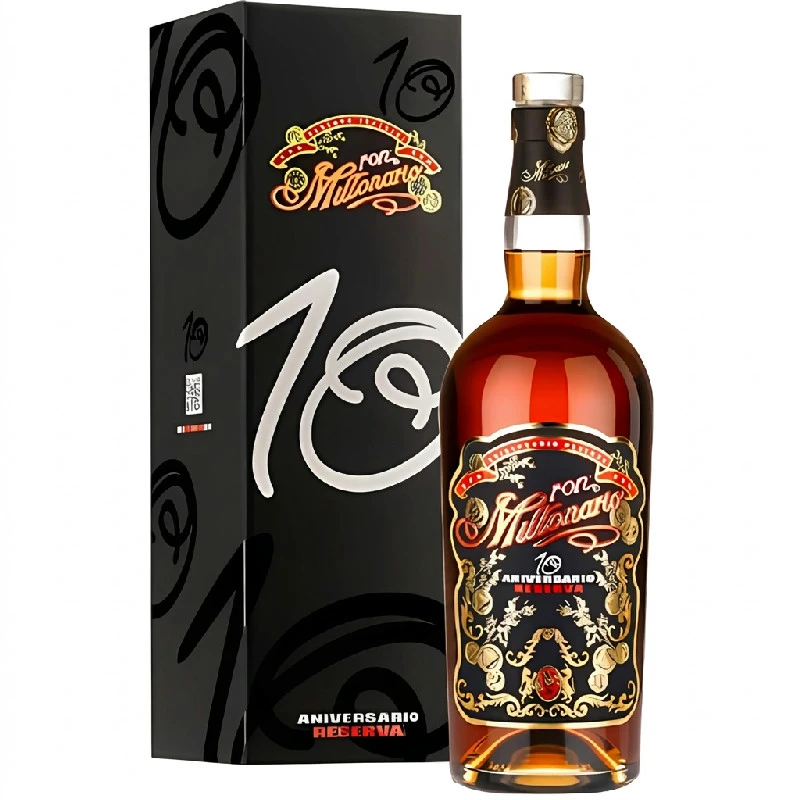 Ron Millonario 10th Aniversario Reserva FL 70 rom05238 by MILLONARIO color Svart