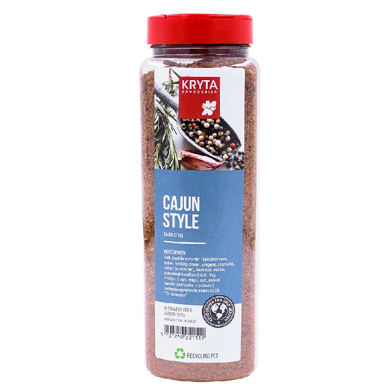 Cajun Style Gewürz 600 g 32730 by KRYTA color Svart