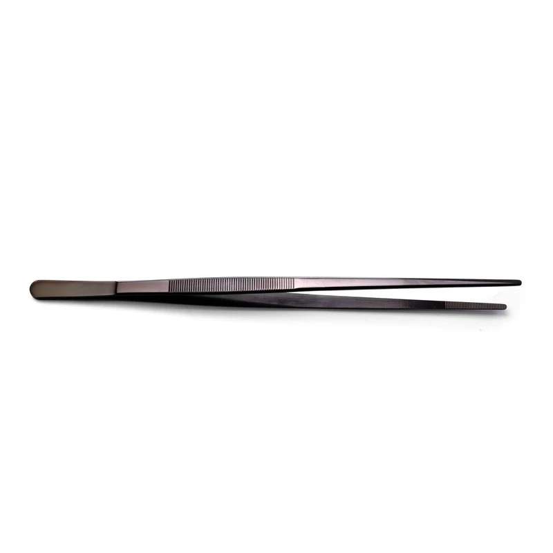Universalpinzette Edelstahl schwarz beschichtet 300 mm 680131 by Hendi color Svart