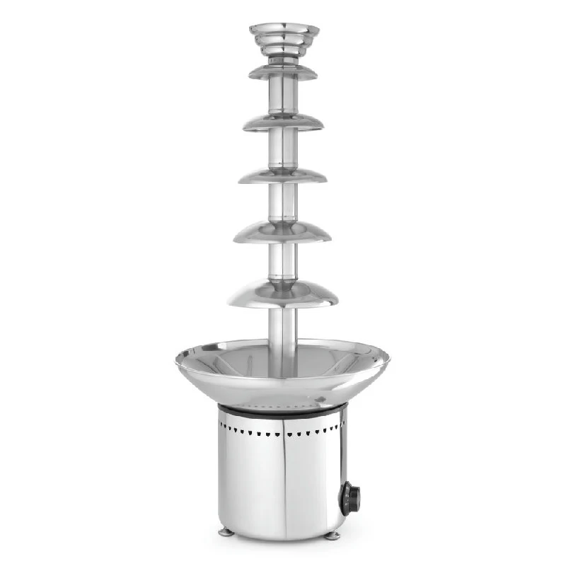 Schokoladenbrunnen 6 Etagen Edelstahl 310W 274163 by Hendi color Svart