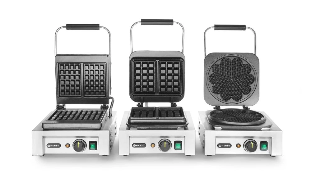 Waffeleisen Lütticher Waffeln 230V 1500W 212103 by Hendi color Svart