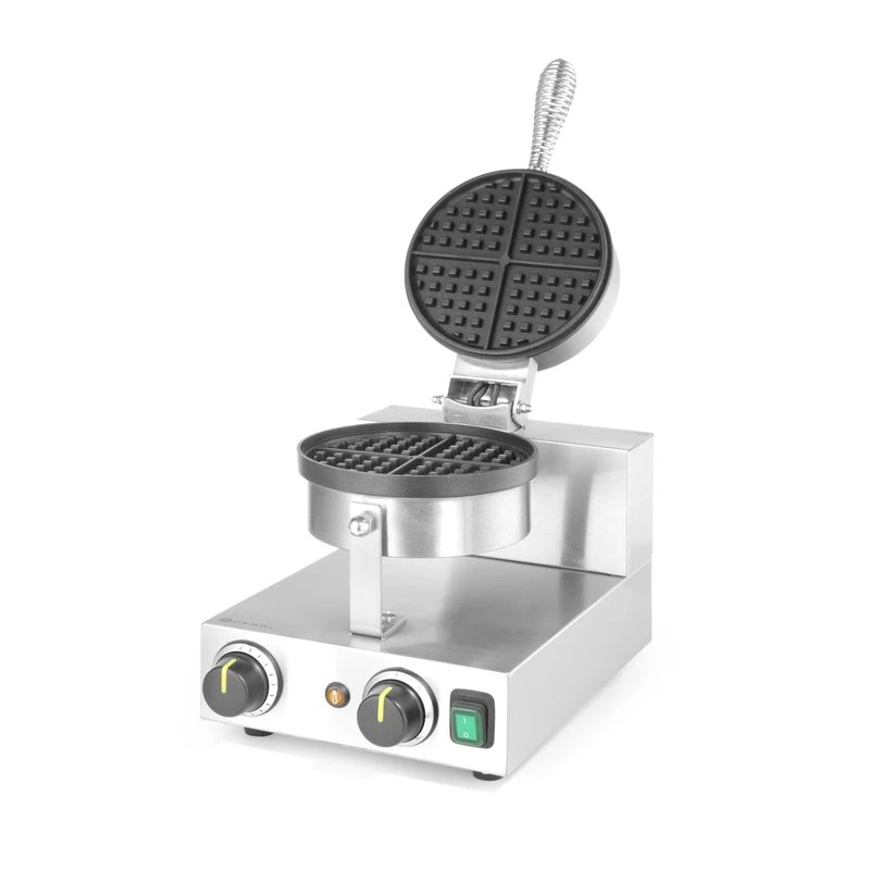 Waffeleisen rund Ø190 mm 230V 1000W 212172 by Hendi color Svart