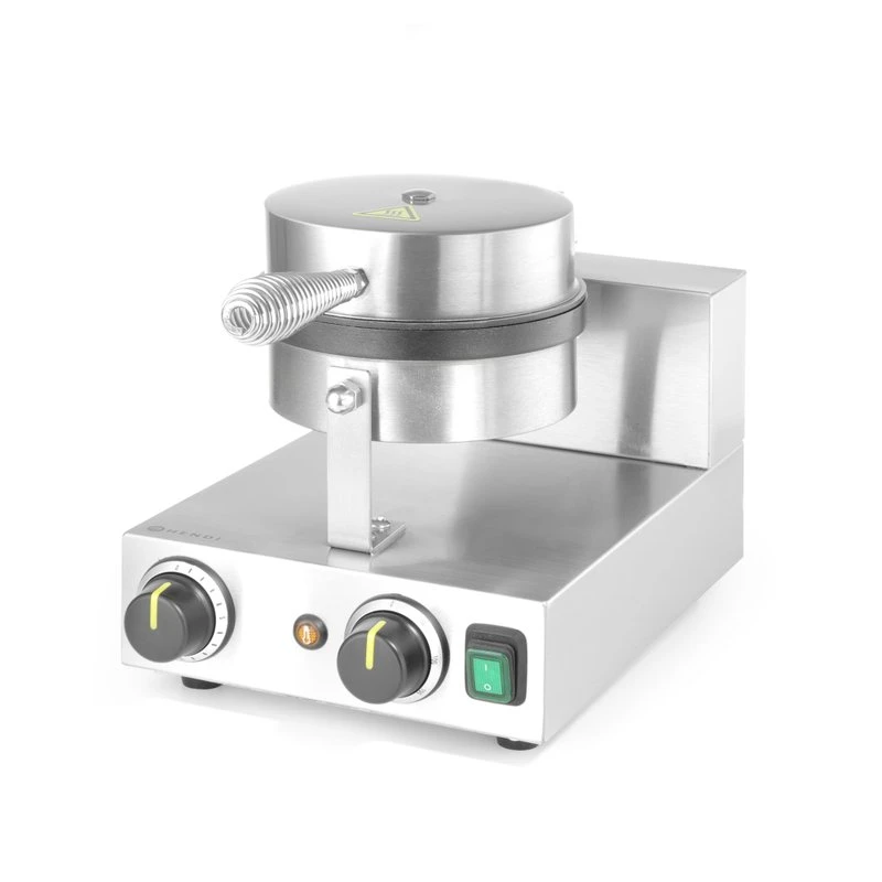 Waffeleisen rund Ø190 mm 230V 1000W 212172 by Hendi color Svart