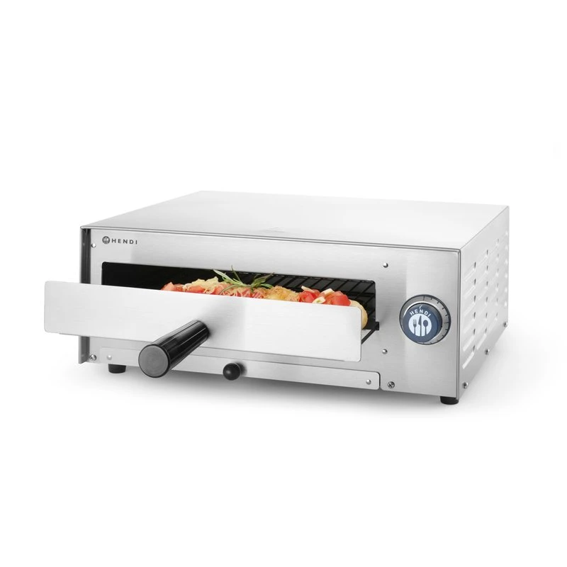 Pizzaofen Edelstahl 480x420x195 mm 230V 1450W 220306 by Hendi color Svart