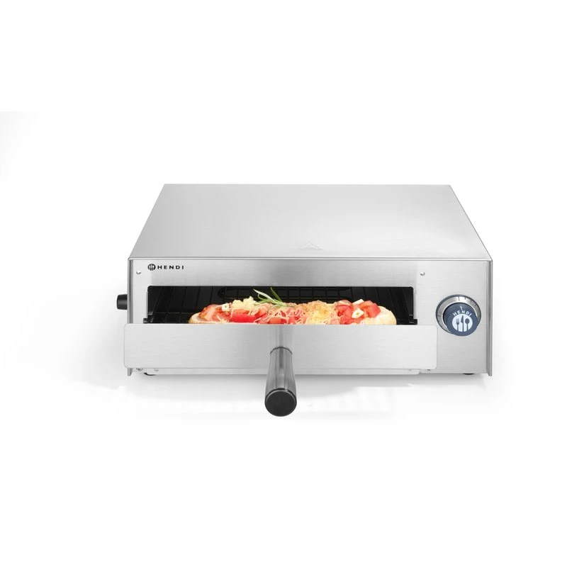 Pizzaofen Edelstahl 480x420x195 mm 230V 1450W 220306 by Hendi color Svart
