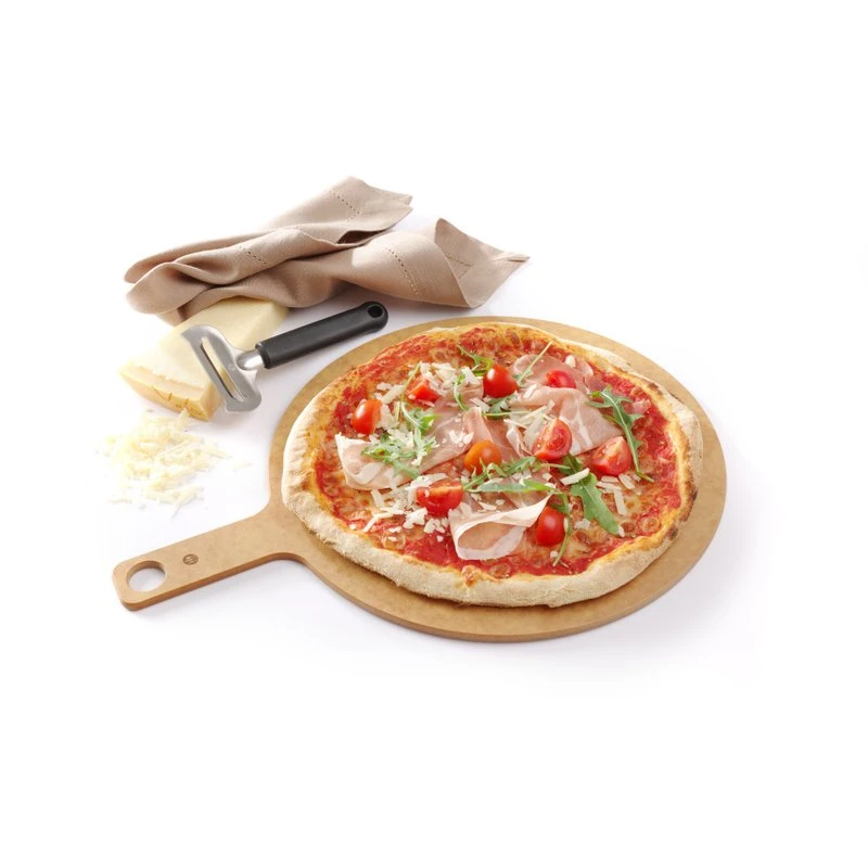 Pizzabrett mit Griff 304x405x6 mm Holzfaser 505533 by Hendi color Svart