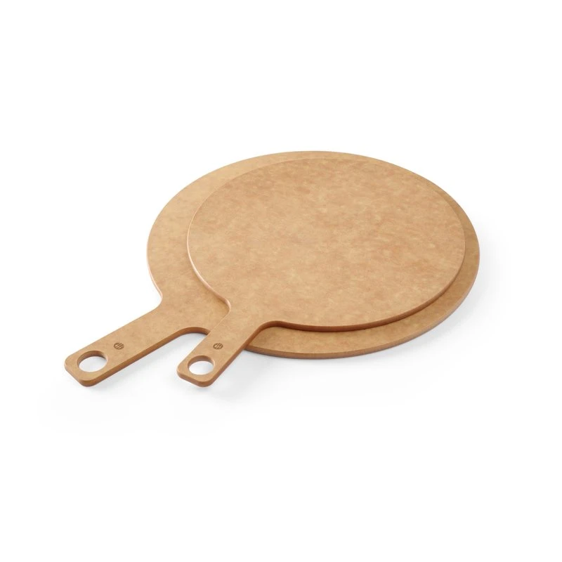 Pizzabrett mit Griff 254x340x6 mm Holzfaser 505526 by Hendi color Svart