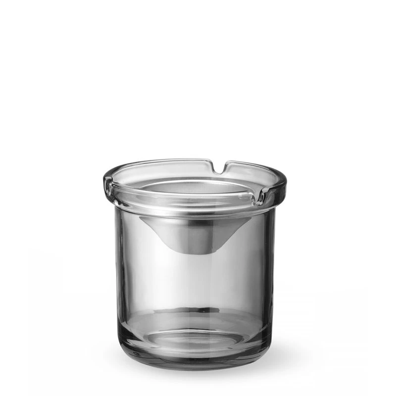 Glasaschenbecher mit Trichter Edelstahl 98x99 mm 440117 by Hendi color Svart