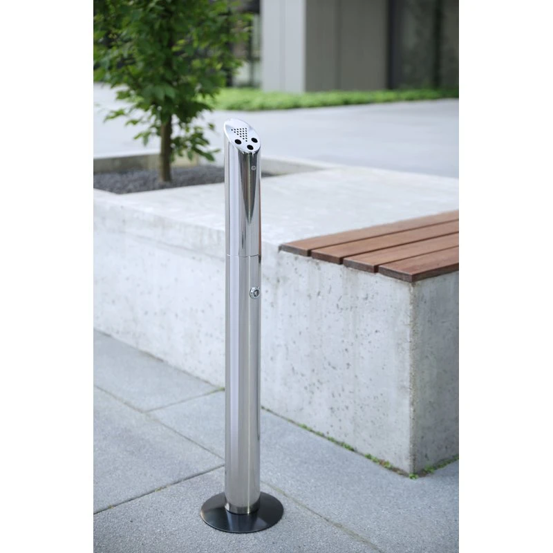 Standaschensäule Edelstahl 170x920 mm 440223 by Hendi color Svart